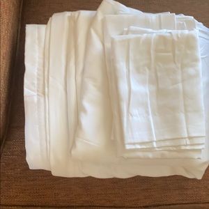 EGYPTIAN COTTON DUVET AND PILLOW SHAMS, WHITE